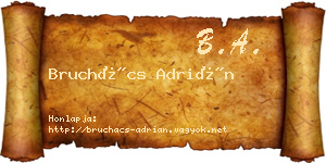 Bruchács Adrián névjegykártya